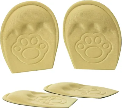 Image de Semelles orthopédiques pour talons en tissu 11,5X8,5 Cm Beige