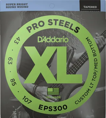 Obrázok produktu pre D'Addario EPS300, Gitara, Nerezová oceľ, Basový, 4 kusov