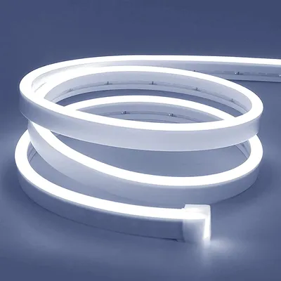 LED-Streifen 2 m, kaltweiß, 12 V, dimmbar, wasserdicht, Silikon