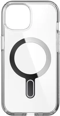 Produktbild von Speck Presidio Perfect-Clear ClickLock & Magsafe - Etui iPhone 15 / iPhone 14 / iPhone 13 (Klar / Chrome Finish / Serene Silver)