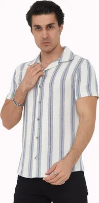 Produktbild von Megaman Herren Freizeit-Hemd Stretch Kurzarm Hemden | Blau | Medium