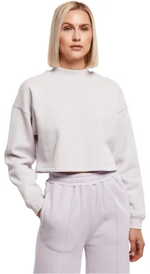 Produktbild von Urban Classics Damen Sweatshirt Ladies Cropped Oversized Sweat High Neck Crew so