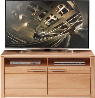 Image de TV-Schrank >Nature One< 2 Türen, 2 Fächer, in Kernbuche teilmassiv - 131x58x45cm (B/H/T)