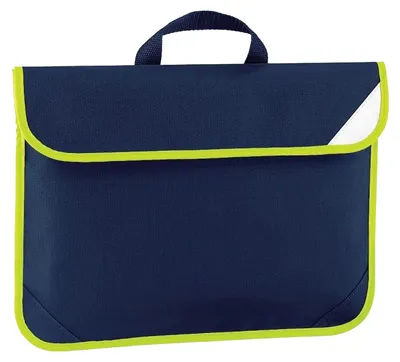 Produktbild von Quadra Büchertasche mit Reflektor - 4 Liter FK488 (Einheitsgröße) (Marineblau)