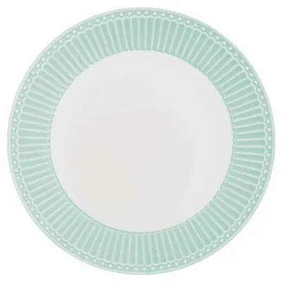Image de Assiette à dessert en porcelaine Alice Cool Mint