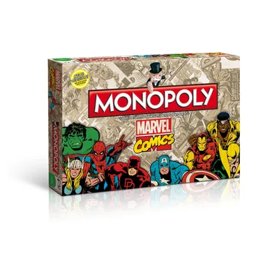 Zdjęcie produktu dla Monopoly Marvel Comics Retro (edycja limitowana)
