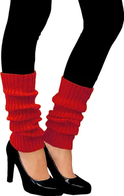 Produktbild von Oblique Unique Damen Stulpen Strümpfe 80er Jahre Party Fasching Karneval Aerobic Kostüm Accessoires - rot