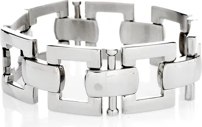 Produktbild von Elegantes Edelstahl Armband Uni breite 25mm - Männerschmuck - 22.0 Zentimeter