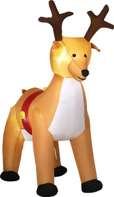 Produktbild von HOMCOM Aufblasbares Weihnachts-Rentier 180 cm aufblasbare Weihnachtsdeko