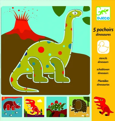 Produktbild von Dinosaurier-Schablonen, Djeco