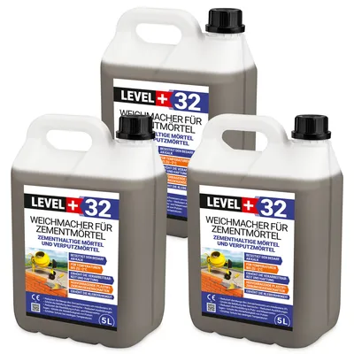 Produktbild von Weichmacher für Mörtel 15L, ersetzt Kalk in Mauer- und Putzmörteln, Plastifizierer für Zementmörtel und Putz RM32