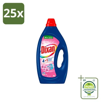 Produktbild von 25 x Dixan Flüssigwaschmittel Fresh Pink für 32 Waschladungen - Großpackung - 25 Stücke