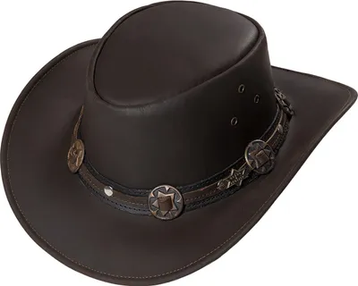 Produktbild von Westernhut Cowboy Biker Lederhut »Huck« Schwarz