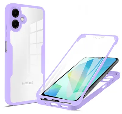 Produktbild von 360° Hülle für Samsung Galaxy A07,Handyhülle mit Integriertem Displayschutz Lila