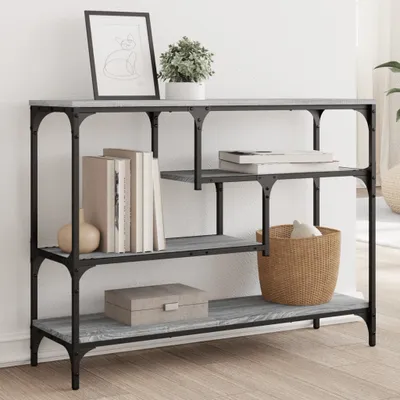 Produktbild von Design Konsolentisch Grau Sonoma 100x30x75 cm Holzwerkstoff, Beistelltische 2024 Neu