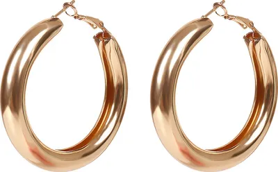 Produktbild von Damen-Ohrringe, modisch, geometrisch, großer runder Kreis, Statement-Schmuck, Geschenke-Golden