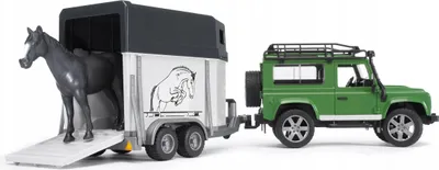 Image de Land Rover Defender +remorque +cheval