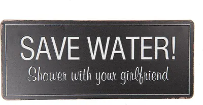 Produktbild von Clayre & Eef Textschild 30x13 cm Schwarz Metall