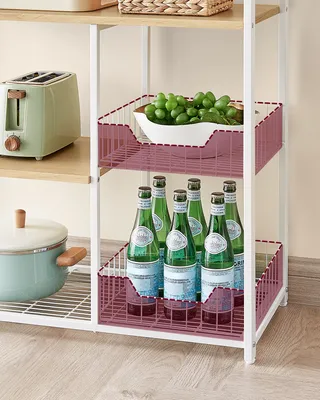 Produktbild von VASAGLE Küchenregal, Standregal mit 2 Metallkörben, 35 x 80 x 95 cm
