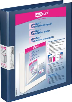 Produktbild von Veloflex Präsentationsringbuch VELODUR 4143150 A4 4-Rg 25mm blau