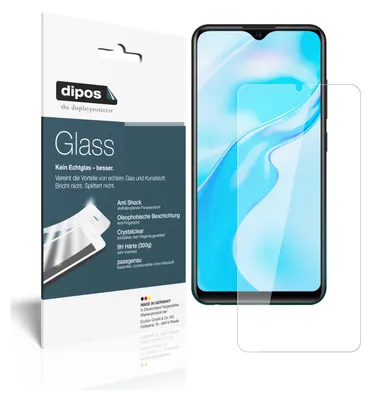 Zdjęcie produktu dla 2x folia ochronna do Vivo Y1s - folia antywstrząsowa 9H dipos Glass z tworzywa sztucznego