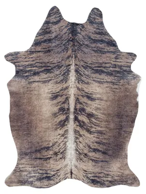 Produktbild von Waschbarer Teppich Elena RindsKunstleder, Farbe: Braun, Größe:150x200 cm