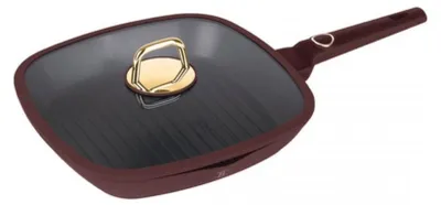 Produktbild von Titan-Grillpfanne mit Deckel 28 cm BERLINGER HAUS BH-8037 LEONARDO