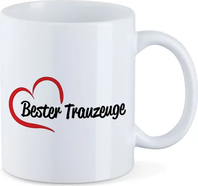 Produktbild von Huuraa Kaffeetasse Bester Trauzeuge Geschenk Tasse Weiß 330ml Bester Trauzeuge Präsent