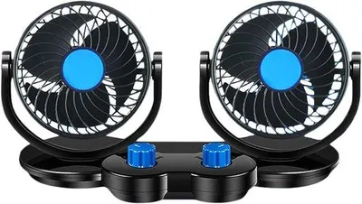 Produktbild von USB-Autoventilator für Auto, hinterer Bank, Camper - USB ladbar, leise - für Auto, hinterer Bank, Camper