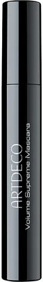 A black mascara tube with white text.