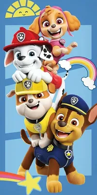 Immagine prodotto di Paw Patrol Telo da bagno per bambini Rainbow 70x140 cm