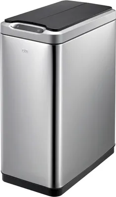 Produktbild von EKO - Phantom Sensor Abfalleimer 20+20 Liter - Stainless steel Plastic  - Matt Edelstahl, Schwarz