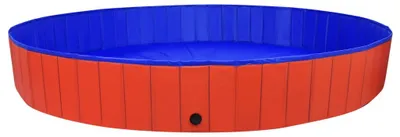 Obrázok produktu pre vidaXL Skladací bazén pre psov Červený 300x40 cm PVC
