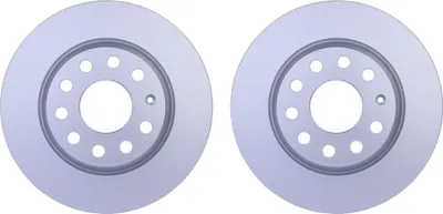 Produktbild von 2 Bremsscheiben voll Ø 65 mm 12 mm HELLA passend für u.a. VW PASSAT