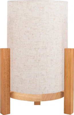 Produktbild von Näve Leuchten LED Tischleuchte MADITA mit LED Platine dimmbar LED Tischleuchte MADITA mit LED Platine dimmbar Tischleuchten - Akkutischleuchte "MADITA" H: 32cm weiß/natur, Tischlampe im Scandi Style, aus Holz und Textil in weiß, 32 cm hoch, Ø 22 cm, inkl. LED – dimmbar – Akkubetrieb – Akku- und Netzbetrieb – Berührungssensor – USB Typ C