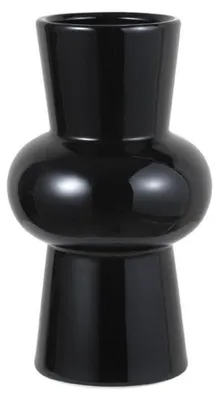 Immagine prodotto di Vaso in Vetroceramica, 20 cm, nero, dal design minimalista, ideale per piante ornamentali come il pampas