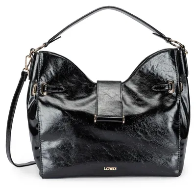 Image de L.CREDI sac à épaule sac à épaule bandoulière Sandri Shoulder Bag Black noir