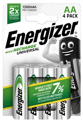 Immagine prodotto di Energizer Mignon (AA)-Akku NiMH Universal HR06 1300 mAh 1.2 V 4 St. (E301376000)