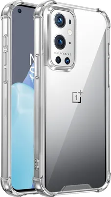 A transparent phone case with a silver bumper is shown on a white background.