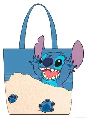 Image de Sac bandoulière Disney Lilo & Stitch, motif "Journée à la plage" avec Stitch