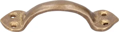 Image de Poignée en cuivre, poignée en forme d'arc, poignée de porte de placard, poignée de porte d'armoire, fixation de quincaillerie