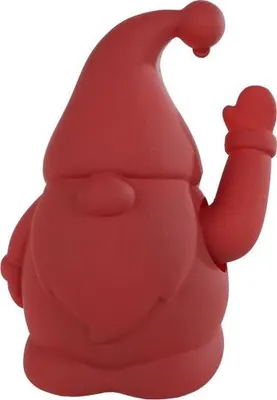 Immagine prodotto di Sculptuur Santa waving rosso decorazione natalizia in plastica 12x9,5x17cm
