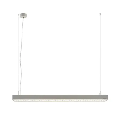 Produktbild von Arcchio LED-Bürohängelampe Susi, silber, 120 cm, 4000K, DALI