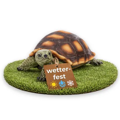 Produktbild von Schildkröte Garten Deko klein wetterfest frostbeständig Polyresin Figur Tierfigur außen innen UV beständig Terrasse Balkon