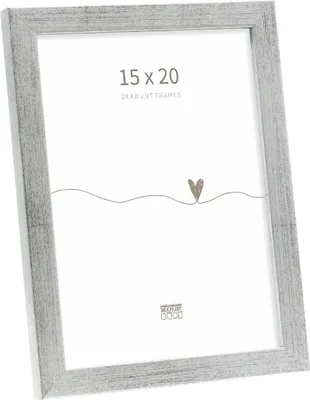 Immagine prodotto di Cornice per foto in legno Deknudt S243D Antiksilber 15x20 cm