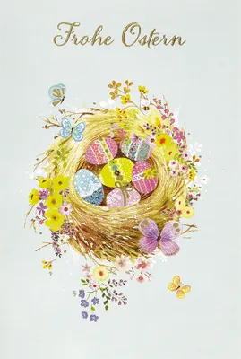 Produktbild von Ostern - Glückwunschkarte im Format 11,5 x 17 cm mit Briefumschlag