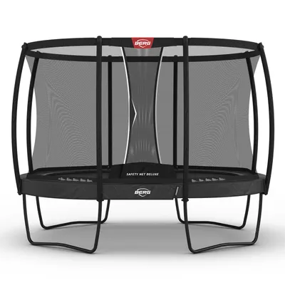 Produktbild von BERG Trampolin oval Champion Regular grau 350 cm mit Sicherheitsnetz deluxe
