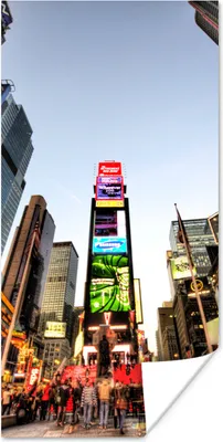 Produktbild von MuchoWow® Poster New York - Nacht - Platz 60x120 cm - Wandschmuck