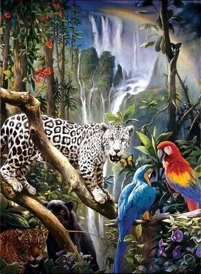 Produktbild von 40x30 cm Diamanten Malerei Zum Selbermachen DIY Diamond Painting Tiere
