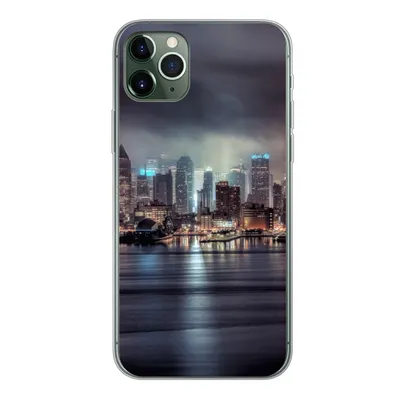 Produktbild von MuchoWow® Handyhülle Schutzhülle Hülle für iPhone 11 Pro Max New York - Amerika - Skyline Silikon Softcase Handy Hülle - Schutz